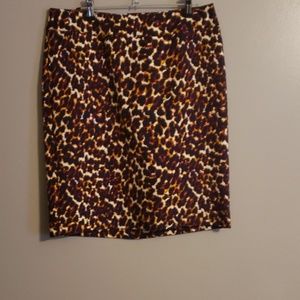 Leopard print skirt